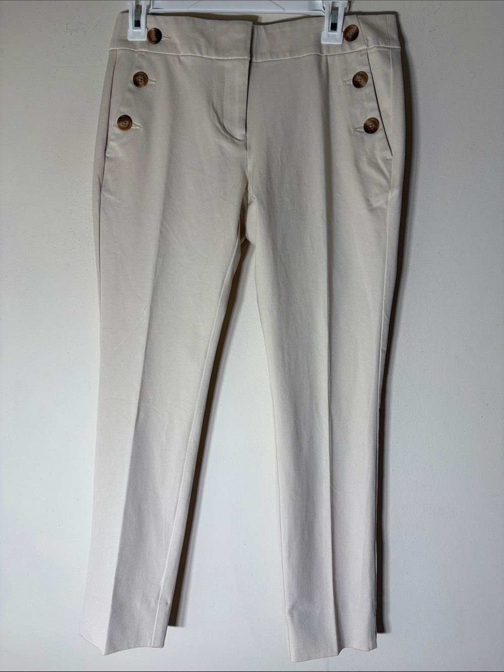 LOFT Skinny Ankle Petite Sailor-Style Pants. 4P. NWT.